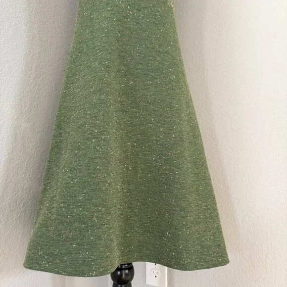 VINTAGE 70s Sleeveless A-Line Sweater Dress Small - Picture 9 of 16